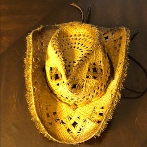 Straw cowboy hat